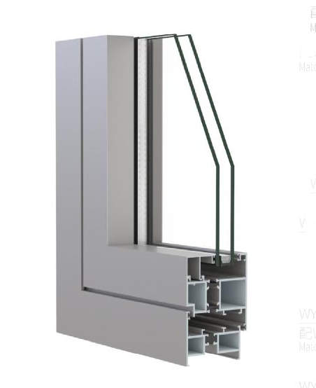 WY-GRJ55M注胶隔热表平开门